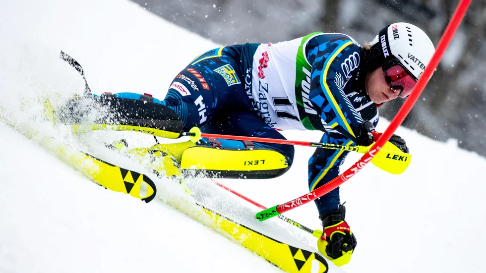 På söndag avslutas alpina-VM med herrarnas slalom och Storklintens Kristoffer Jakobsen verkar ha prickat formen.