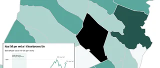 Nya siffror: Skellefteå tillbaka i topp 10 – över kommuner med högst smittspridning i Sverige