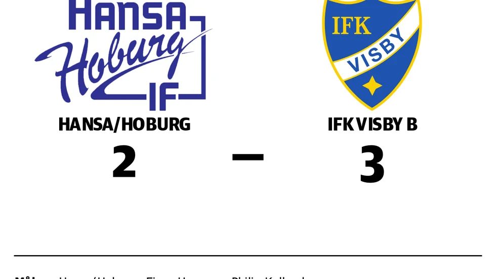IF Hansa-Hoburg förlorade mot IFK Visby B