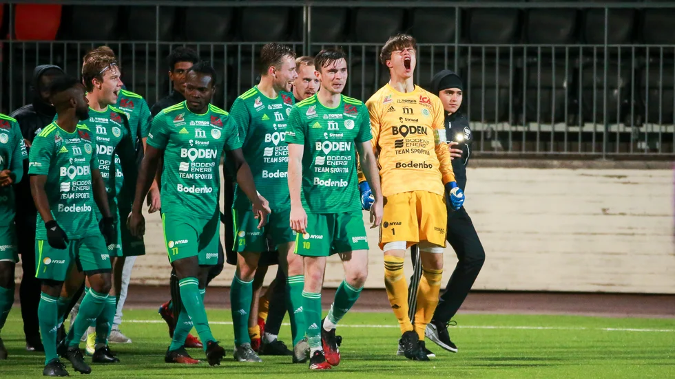 Simon Bandh blev straffhjälte när Bodens BK gick vidare i svenska cupen.