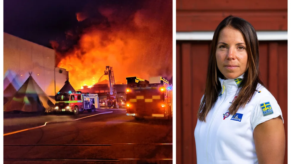 Charlotte Kalla tog med stor förtvivlan emot beskedet om branden i Älvsbyn.