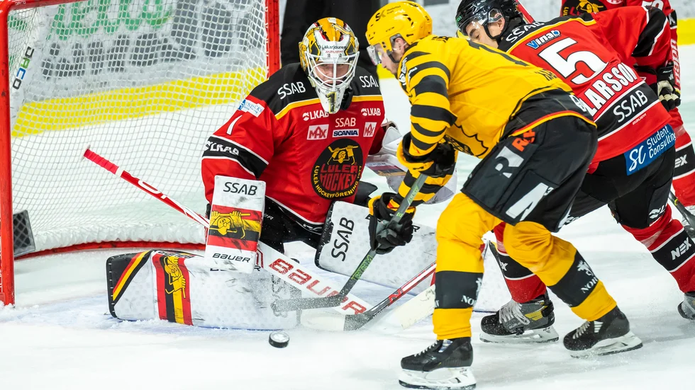 Skellefteås Melker Karlsson avgjorde mot Luleå. Arkivbild.