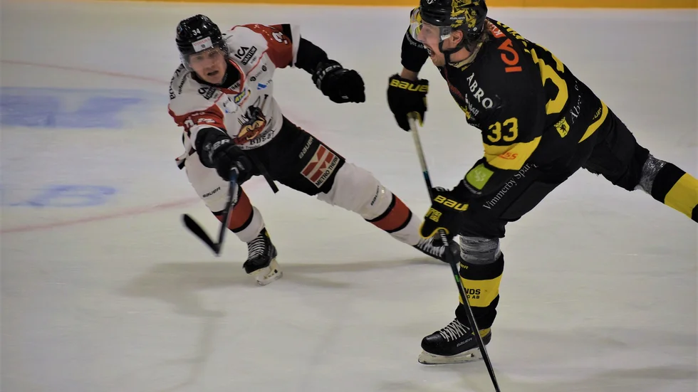 Vimmerby och Nybro bjöd på en högintensiv match. 