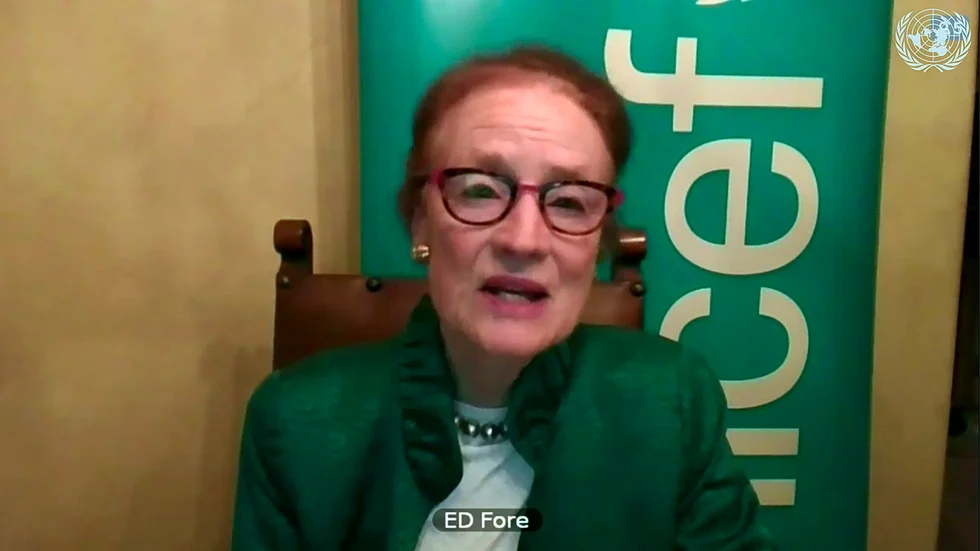 Unicef:s chef Henrietta Fore. Arkivbild.