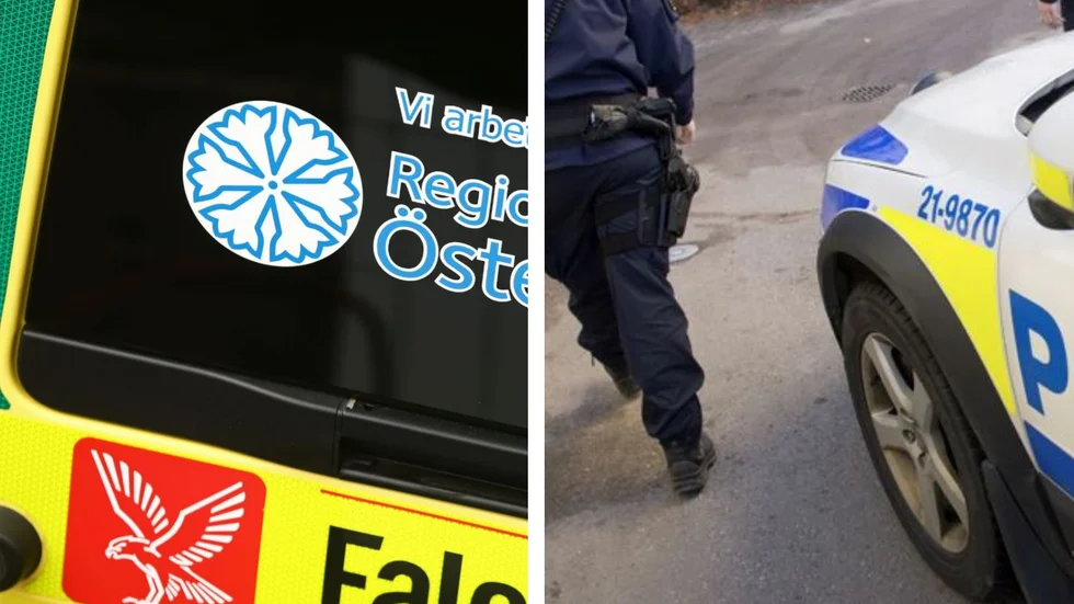 En 67-årig man blev hämtad av en ambulans. Det visade sig att han förvarade vapen på ett otillåtet sätt. 