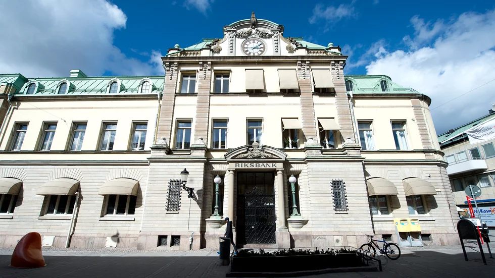 Gamla riksbankshuset på Östra Storgatan 3 i Nyköping.