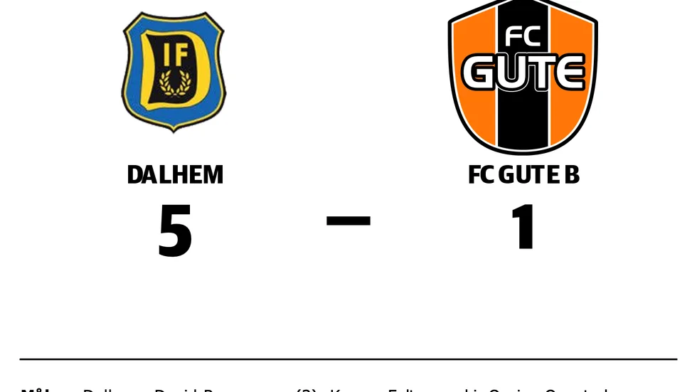 Dalhem IF vann mot FC Gute B