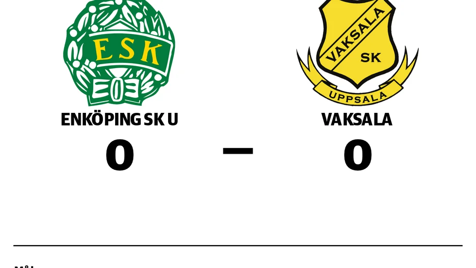 Enköpings SK UK spelade lika mot Vaksala SK