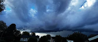 Tunga regnmoln över Boden     