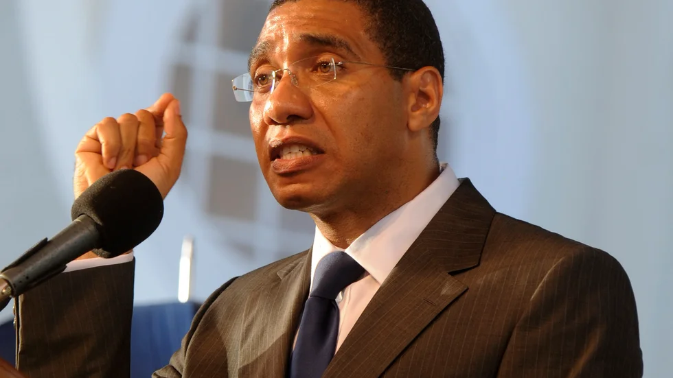 Jamaicas premiärminister Andrew Holness får förnyat förtroende. Arkivbild.