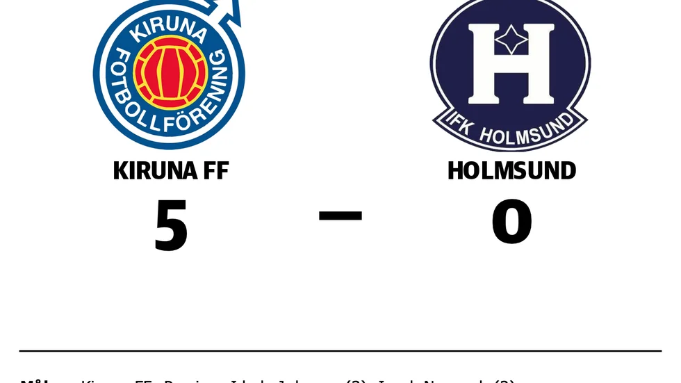 Kiruna FF vann mot IFK Holmsund