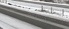 Bil körde in i mitträcke på E 4 i höjd med Frostkåge: ”Väldigt moddigt på E 4”