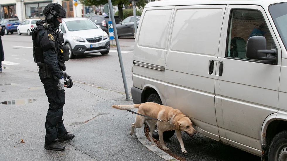 Det var en stor polisinsats i Gnesta på torsdagen när polisen letade efter ett misstänkt föremål på och kring ett pendeltåg.