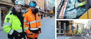 Benfynd på Ågatan: "Trodde först det var en människa"