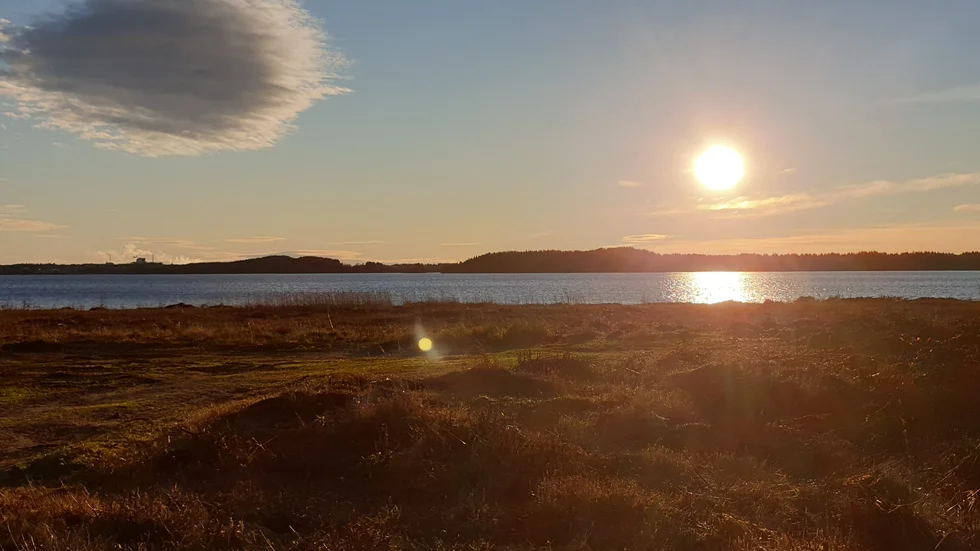 Piteälven/fjärden sett från Degeränget vid 10.00-tiden i onsdags.