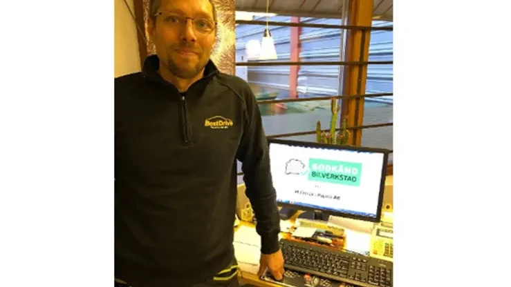 Mattias Funck på MECA M Funck i Pajala.