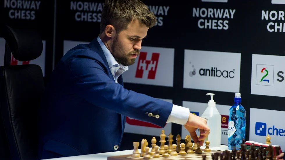 Magnus Carlsen segrade mot svenske Nils Grandelius i "schackens Wimbledon". Arkivbild.