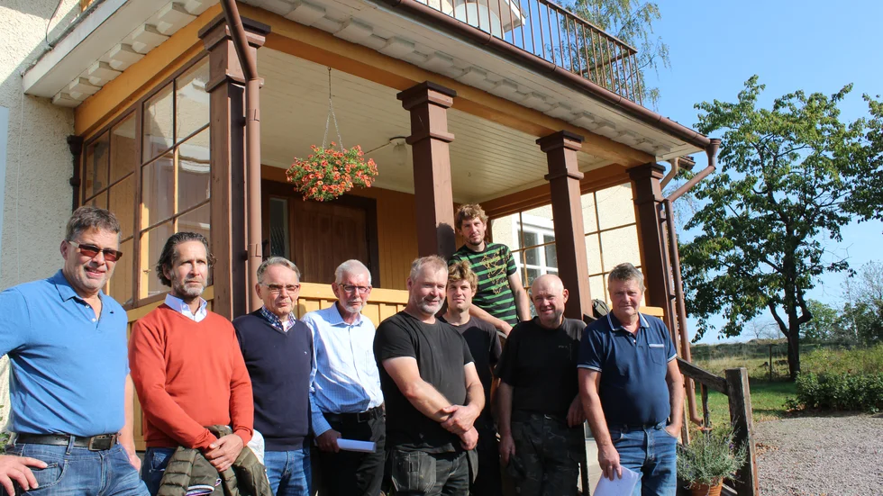 Med på pressträffen var Joakim Andersson, Fredrik Lindwall (C), Conny Tyrberg (C), Anders Åkesson (C), Fredrik Andersson, Oscar Olovsson, Petter Olovsson, Ingmar Olovsson och Håkan Lundgren.