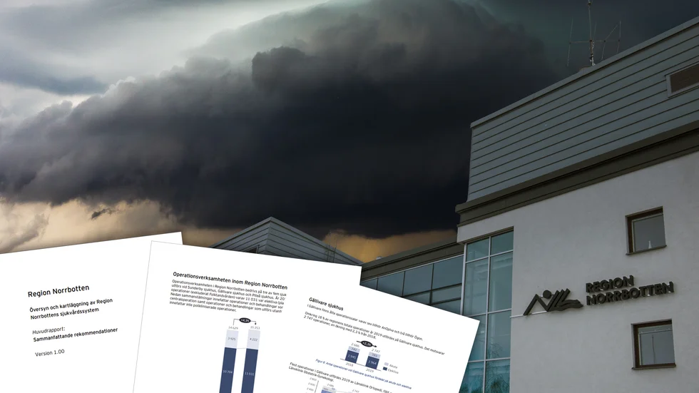 Konsultrapporten av Ernst & Young föreslår stora förändringar inom vården i Norrbotten, som påverkar inte minst Kalix och Kiruna sjukhus. Minskningar av verksamheterna där står för den största effektiviseringen – med 180 miljoner kronor och cirka 130 färre anställda.
