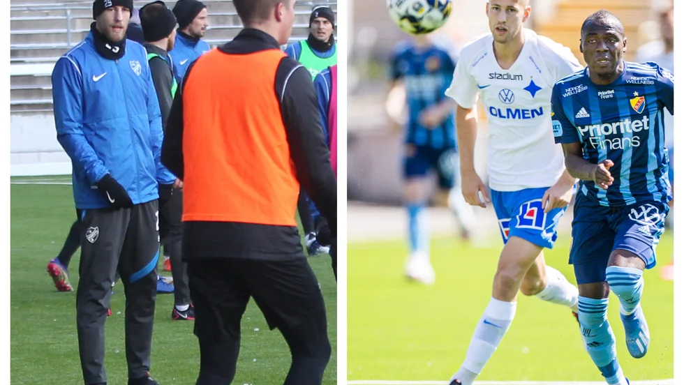 Han tränade med IFK Norrköping under lagets första pass 2021 – men är inställd på en flytt.