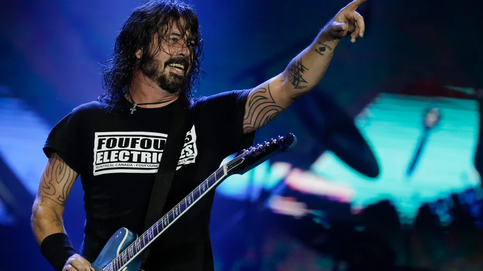 Dave Grohl och hans Foo Fighters rivstartade året med en ny singel. Arkivbild.
