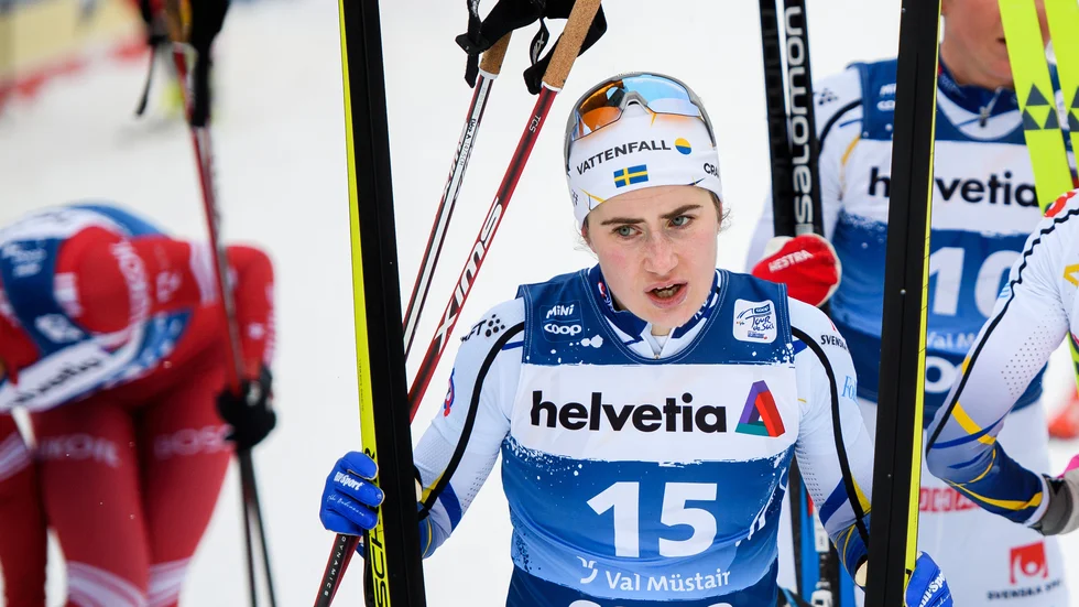 Ebba Andersson, Piteå Elit, ligger på 18:e plats i Tour de Ski.