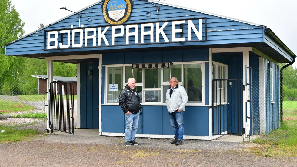 Björkparken i Film. Här är en av idrottsplatserna där ESK:s damer får spela bortaplan i division 2 nästa år.