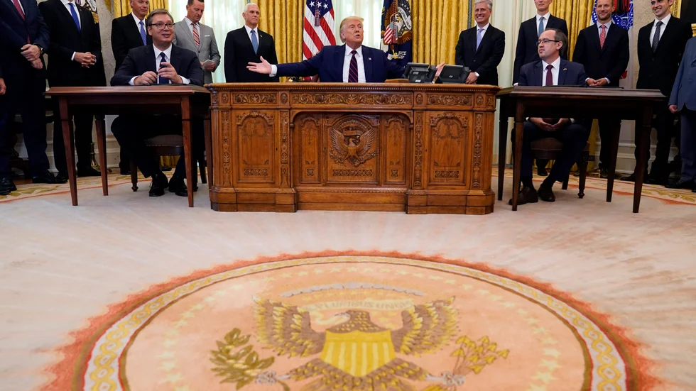 Undertecknandet i början av september av normaliseringsavtalet mellan Kosovo och Serbien i Vita huset under överinseende av USA:s President Donald Trump.