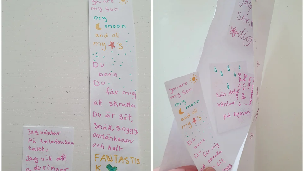 Ett gäng kärleksbrev har hamnat fel i knivsta. 