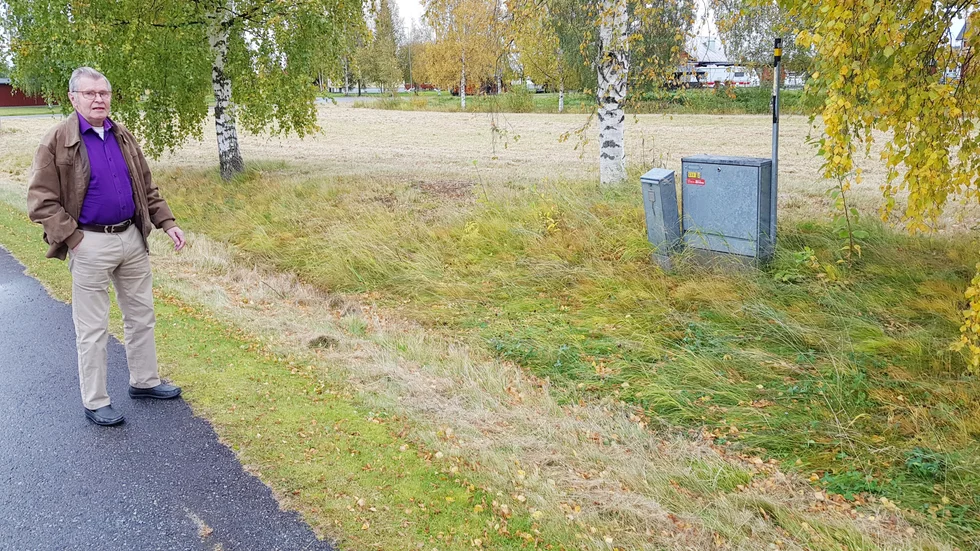 Roland Karlsson i Lillpite och hans grannar är hjärtligt trötta på att kommunens gräsyta vid Hasselgärdans parhus ser vanvårdad ut, då allt inte klipps samtidigt.