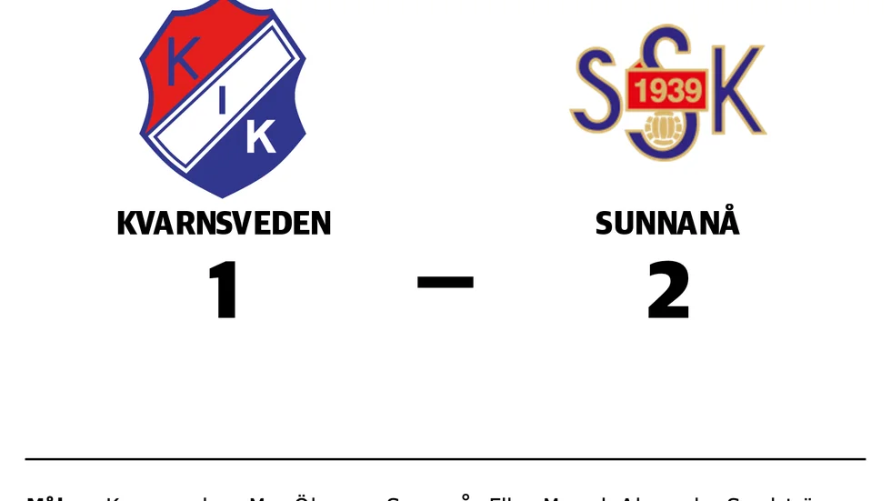 Kvarnsveden förlorade mot Sunnanå