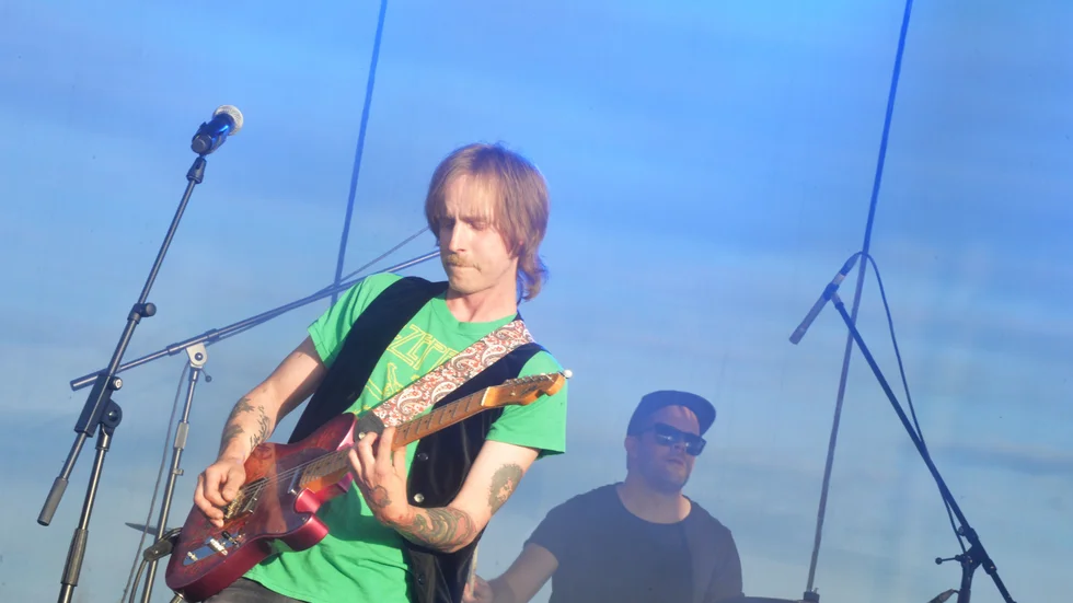 Rockbandet Sheriffen spelade bland annat på Musik vid Bryggarbacken, nu intar de Burträsks hembygdsområde. 