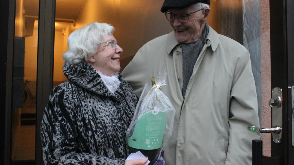 Violet och Thorvald Jangvik visade sin kärlek, både för varandra och för människor som de träffar. Violet berättar att hon känner både en stor sorg men också en enorm tacksamhet över att hon fått dela sitt liv med Thorvald. 
