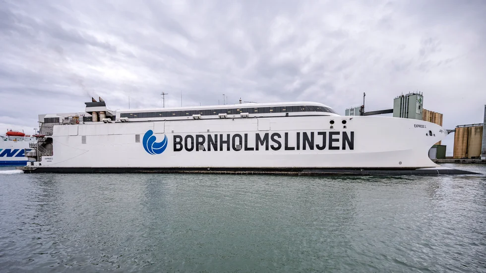 Färjetrafiken mellan Bornholm och Ystad ligger nere. Arkivbild.