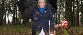 Här står tomtarna på rad och sprider skön stämning