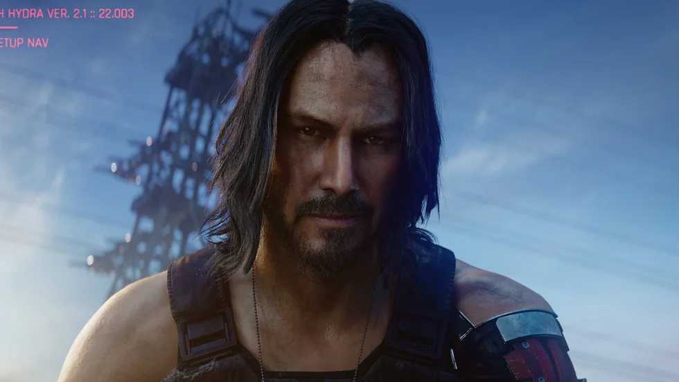 Keanu Reeves spelar rollen som Johhny Silverhand i "Cyberpunk 2077". Pressbild.