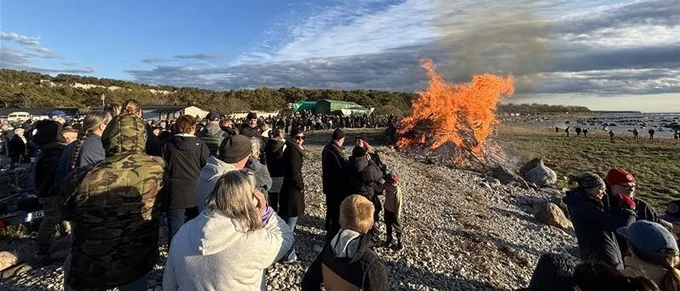 Så tändes majbrasorna runt om på Gotland