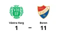 Tung förlust för Västra Harg hemma mot Boren