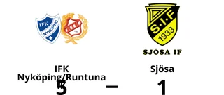 IFK Nyköping/Runtuna IK vann med 5-1 mot Sjösa