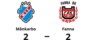 Kryss mellan Månkarbo och Fanna efter svängig match