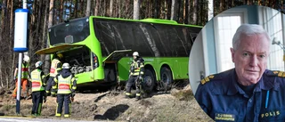 Polisen: En person misstänkt efter bussolyckan