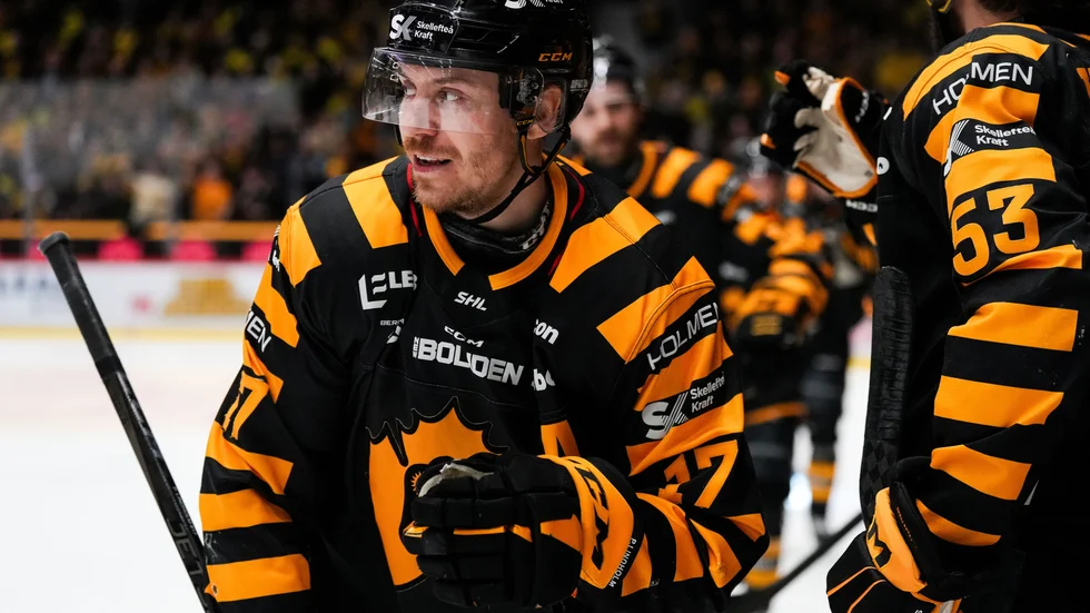 Pär Lindholm var den store härföraren när AIK reducerade till 1–2 i semifinalserien mot Brynäs. 
