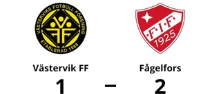 Kenndal målskytt när Västervik FF föll
