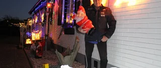 Slog mot julbelysningar