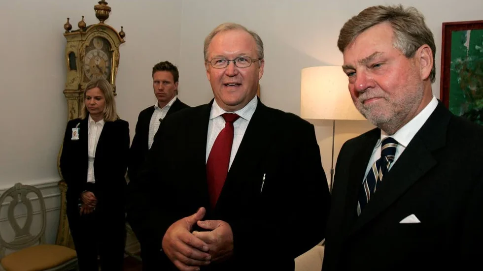 September 2006: Här lämnar Göran Persson in S-regeringens avskedsansökan till talmannen Björn von Sydow. Sedan dess är inget sig riktigt likt i svensk politik.