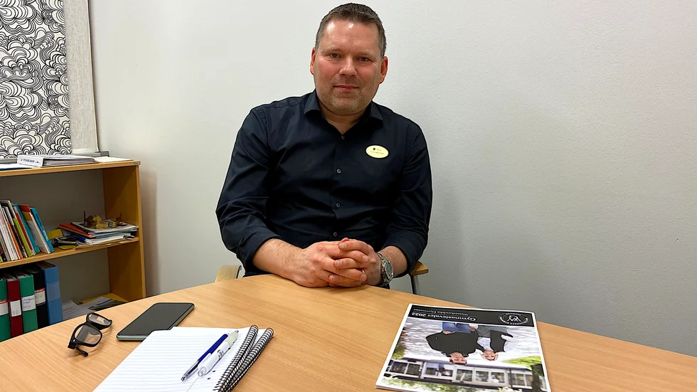 Daniel Hellström, rektor för Westerlundska gymnasiet.