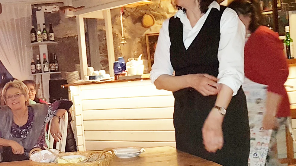 Kristina Holmberg pratade om sin släkthistoria.