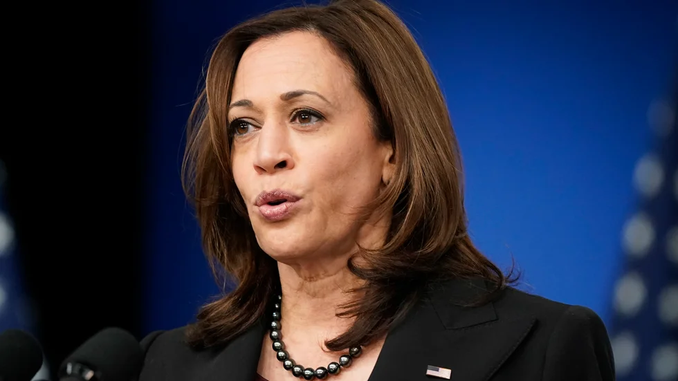 USA:s vicepresident Kamala Harris ledde landet under en timme och 25 minuter. Arkivbild.