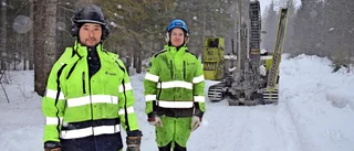 Här tas markprover mellan Hedensbyn och Bergsbyn