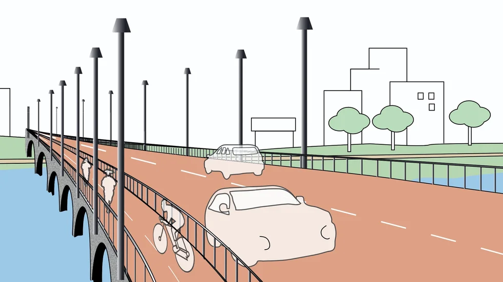 Fiktiv skiss gjord av Norrans illustratör. 
